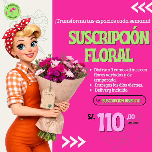 SUSCRIPCIÓN FLORAL DE FLORIPONDIAS